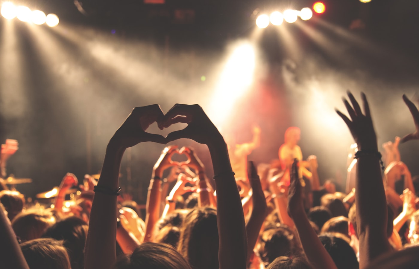Concert stage LED backdrop